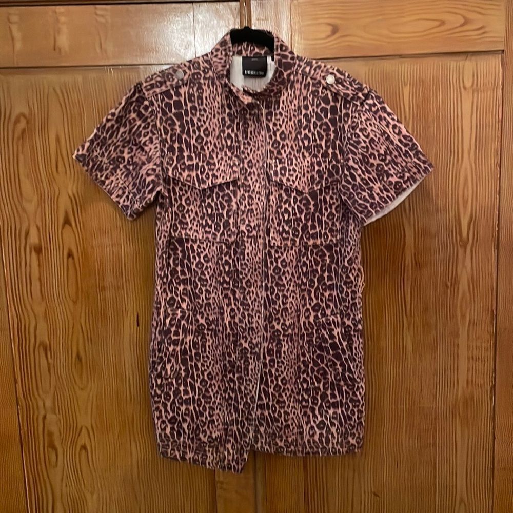 C/Meo Collective Reiterate Dress - Brown Leopard Size Small